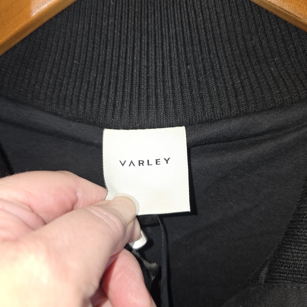 Varley Myla Zip Through Teddy Jacket NWT Black Size XL - Picture 12 of 16